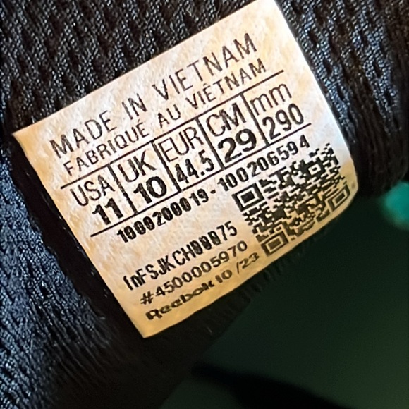 Reebok Men’s FloatZig 1 Shoes Sz(11) White/Black/Mint 100206594 no box pre own - Picture 10 of 10